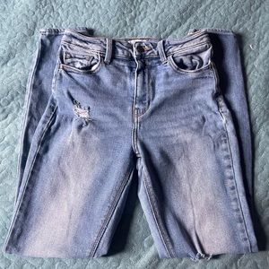 Cello light wash denim pants, Mid-rise